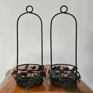 PartyLite Holly Lights hanging candle holder
